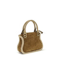 Bolso de cuero beige