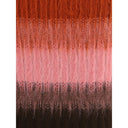 Multicolor Mohair Midi Skirt