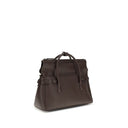 Bolso de mano de cuero de becerro marrón Bos Taurus
