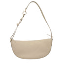Bolsa de Ombro de Couro Cinza