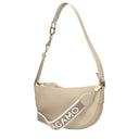 Bolsa de Ombro de Couro Cinza