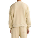 Beigefarbenes Baumwoll-Sweatshirt