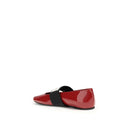 Rote Ballerinas aus Leder