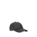 Prince of Wales Fabric Baseball Hat with Shiny Band
