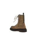 Bottes à lacets en cuir de veau brun Bos Taurus