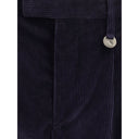 Pantaloni di cotone blu