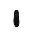 Black Leather Slip-On Loafers