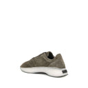 Green Leather Athletic Sneakers