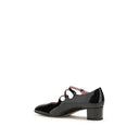 Gold Calf Leather Bos Taurus Mid Heel Pumps