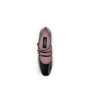 Gold Calf Leather Bos Taurus Mid Heel Pumps