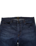 Blue Mid Waist Cotton Men Cropped Denim Jeans