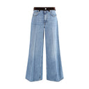 Light Blue Cotton Jeans Denim