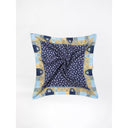 Голубой шелковый фуляр