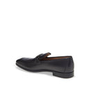 Black Calfskin Slip-On Loafers