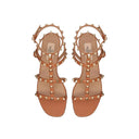 Brown Leather Strap-On Sandals