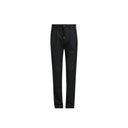 Black Elastane Casual Pants