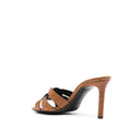 Brown Calfskin Platform Sandals