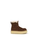 ブラウンカーフレザー ボス タウラス アンクルブーツ