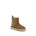 Коричневые кожаные ботильоны