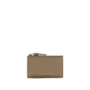 Beige Calf Leather Bos Taurus Wallet