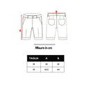 ブラックポリエステルバミューダショーツ