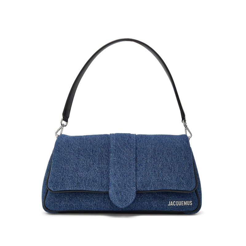 Blaue Baumwollhandtasche