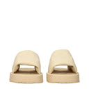 Beige Leather Slippers
