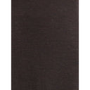 Brown Fleece Wool Long Dress