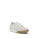 White Calf Leather Bos Taurus Chunky Sneakers