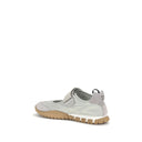 Gray Recycled Polyamide Ballet Flats