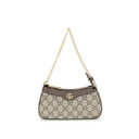 Beige Cotton Shoulder Bag