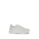 White Calf Leather Bos Taurus Chunky Sneakers