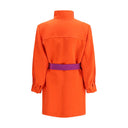 Orange Silk Coat