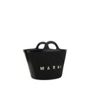 Black Cotton Shoulder Bag