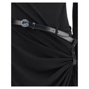 Black Polyester Casual Dress