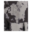 Black Cotton Mini Skirt