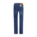 Blue Cotton Slim Fit Jeans