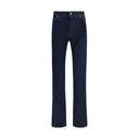 Blue Cotton Slim Fit Jeans