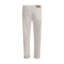 Beige Cotton Jeans Denim
