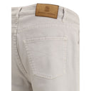 Beige Cotton Jeans Denim