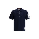 Blue Cotton Polo Shirt