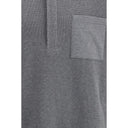 Gray Cotton Polo Shirt