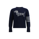 Blue Fleece Wool Sweatshirt