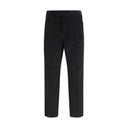 Black Cotton Chino Pants