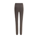 Gray Fleece Wool Leggings