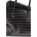 Черная телячья кожаная сумка через плечо Bos Taurus