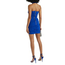 Blue Elastane Tank Tops