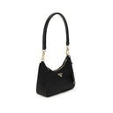 Black Recycled Polyamide Shoulder Bag