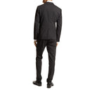 Black Elastane Two-Piece Suit