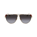 Brown Metal Sunglasses